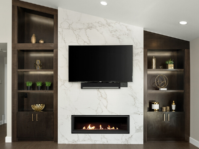 interior design in Coeur d'Alene modern fireplace design