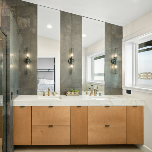 Spokane Coeur d'Alene Interior Designer modern bathroom remodel