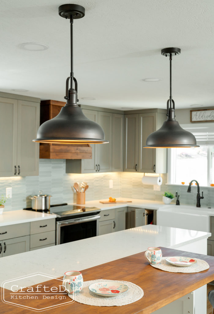 Spokane Coeur d'Alene Interior Kitchen Design with island and pendants
