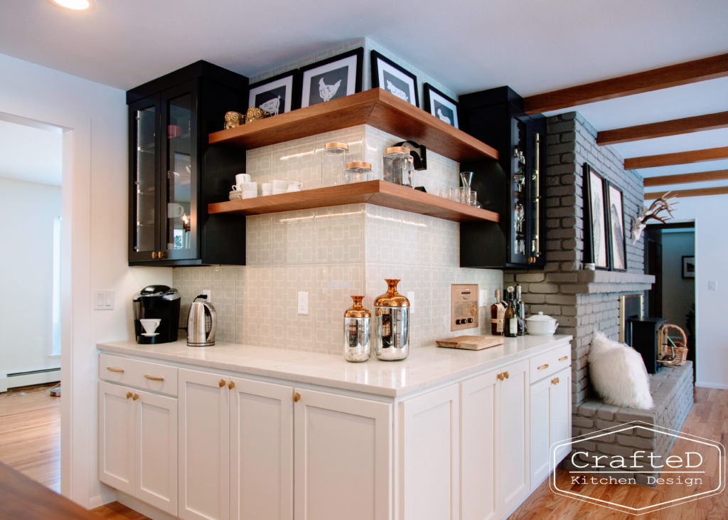 amazing floating shelves inspiration spokane interior designer black and white kitchen remodel