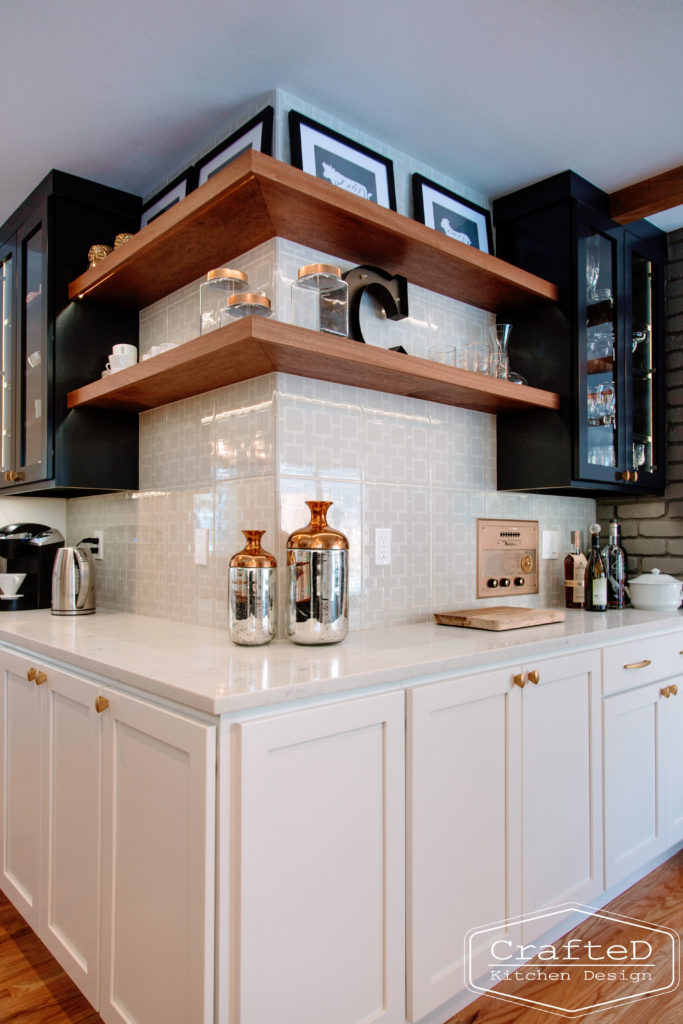 amazing floating shelves inspiration spokane interior designer black and white kitchen remodel