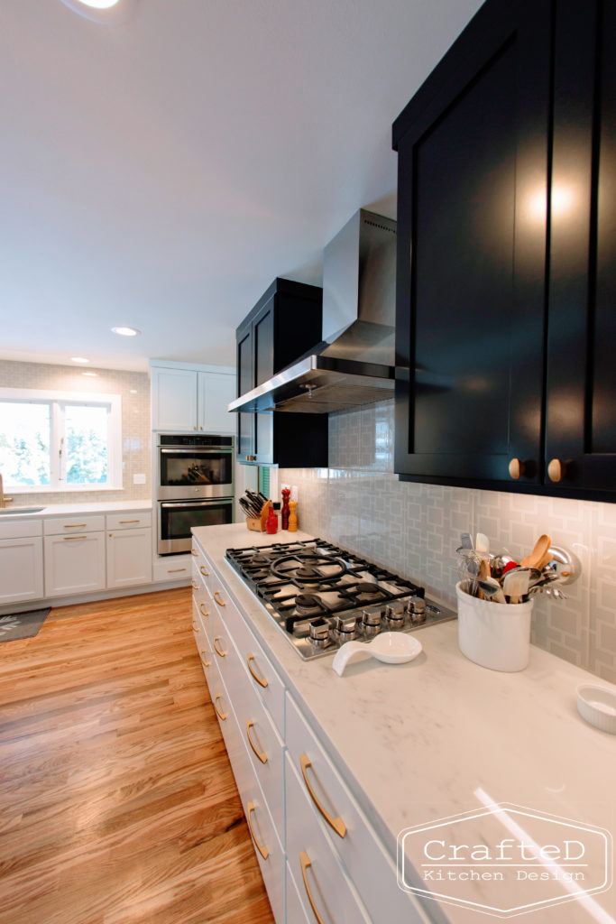 spokane interior design black and white kitchen renovation