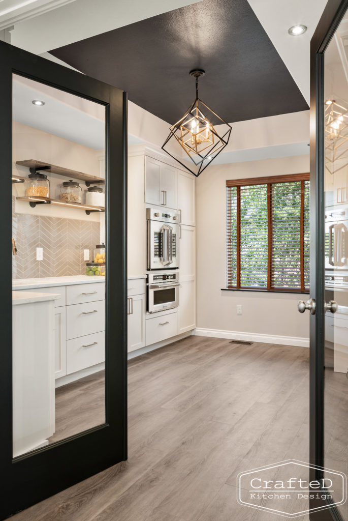 black and white pantry inspiration for kitchen remodel