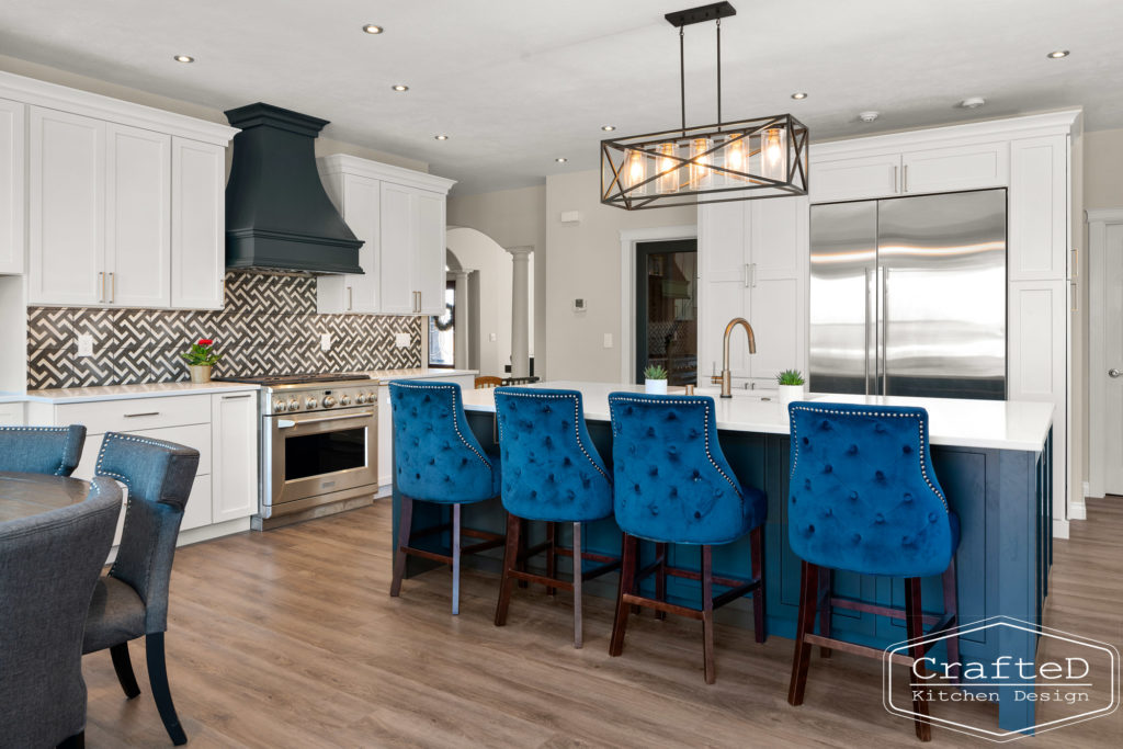 spokane kitchen design with black and white colors