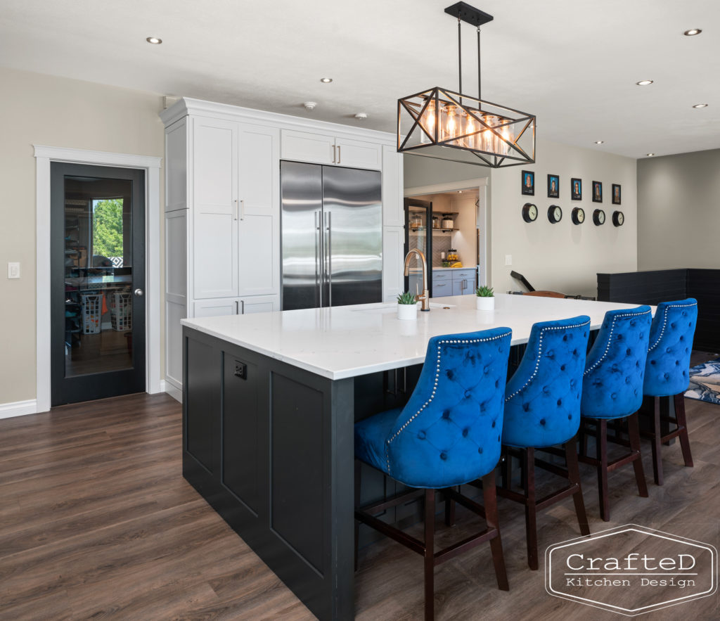 spokane kitchen design with white cabinets large island